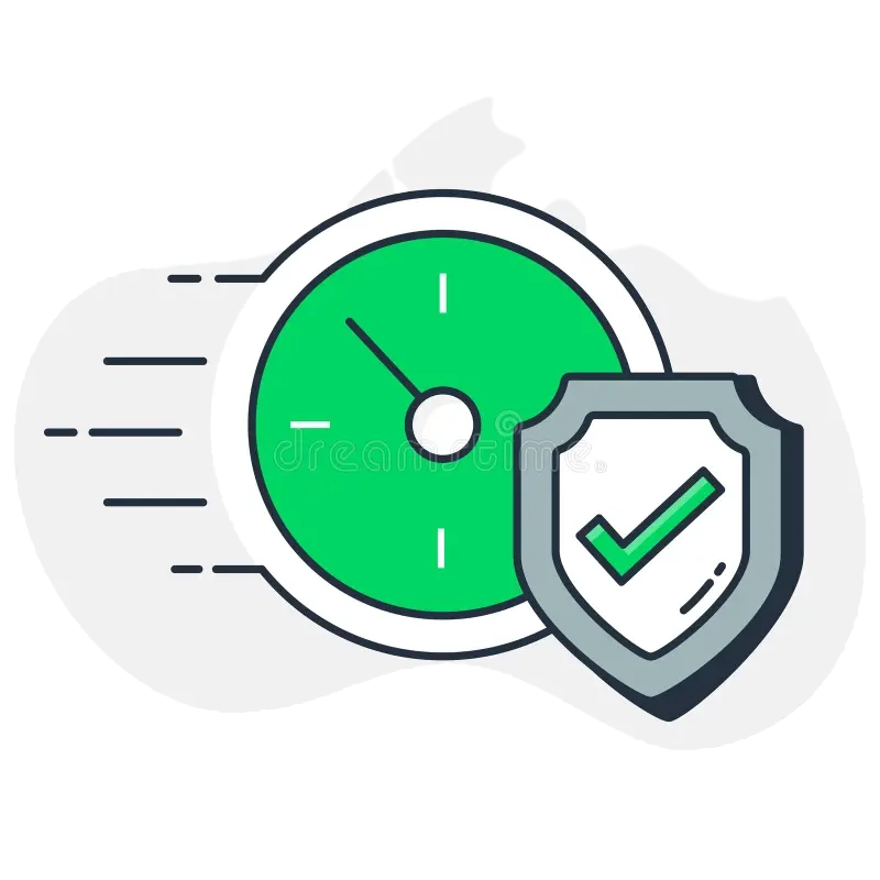 fast-secure-icon-clock-shield-representing-speed-security-protection-reliability-295690767